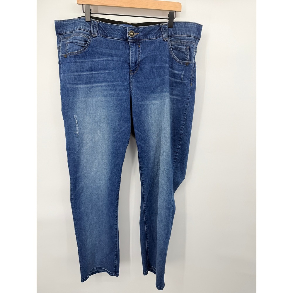 Democracy Ab Solution Jeans Women 20W Blue Good Medium Wash Stretch Denim